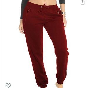 NWT Burgundy joggers